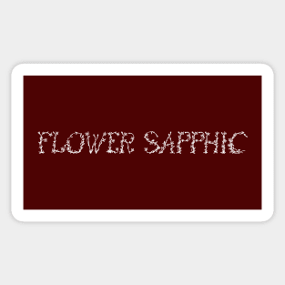 Flower Sapphic Sticker